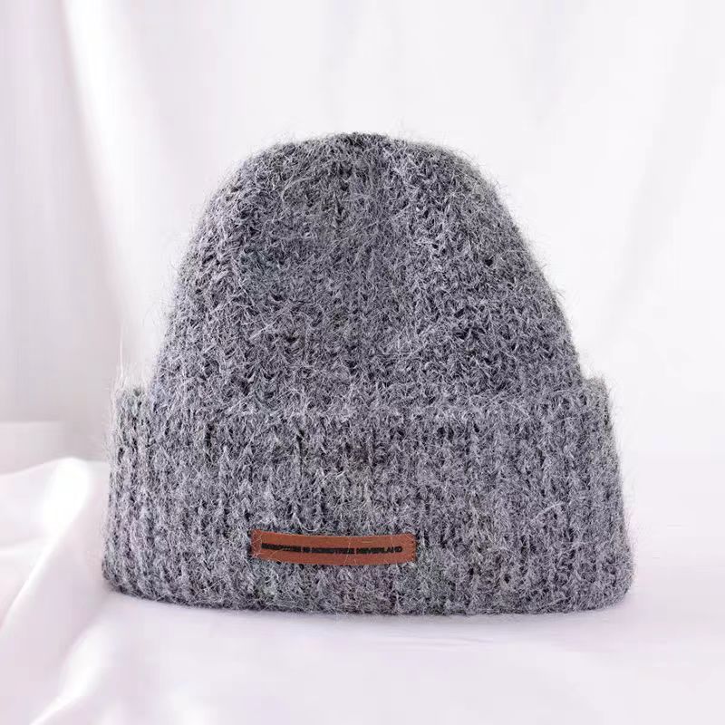 JJ Melody【咖标】LM6038 细标纯色针织冷帽B