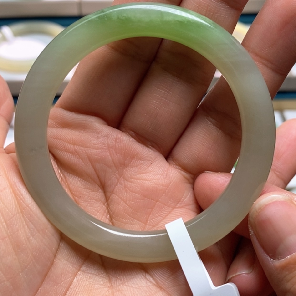 【闪购商品】和田玉（翠青玉）手镯未镶嵌