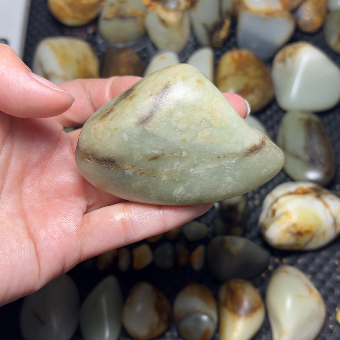 和田玉未镶嵌挂件A29