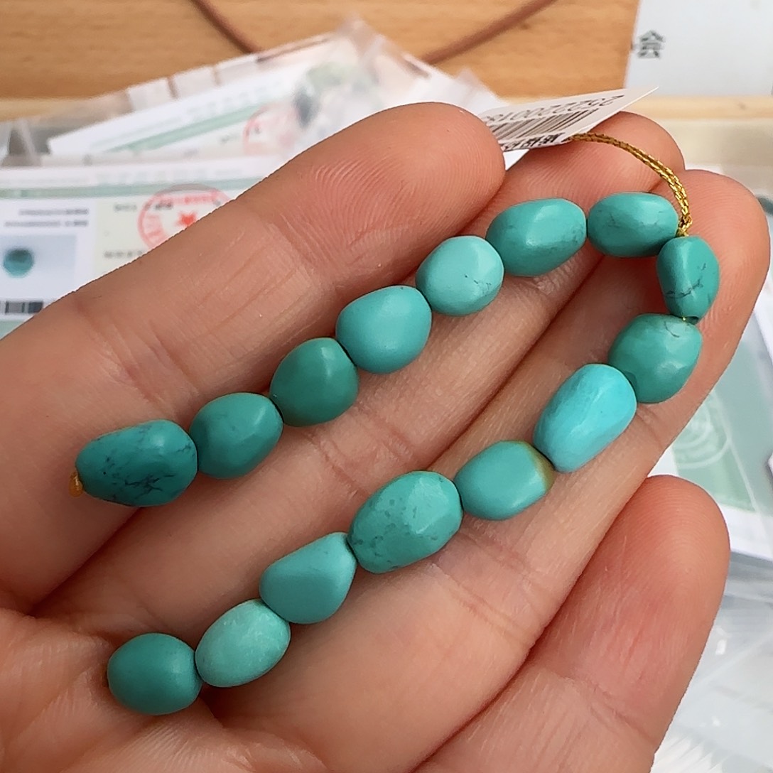 绿松石珠宝半成品未镶嵌