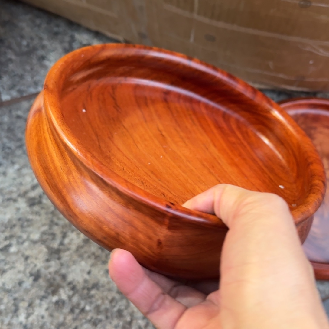 大果紫檀（缅甸花梨）花梨木聚宝盆