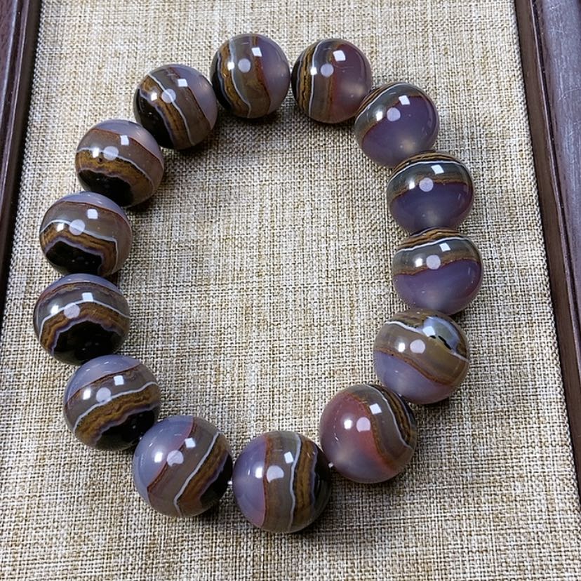 【闪购商品】玛瑙/玉髓手链未镶嵌微****朵