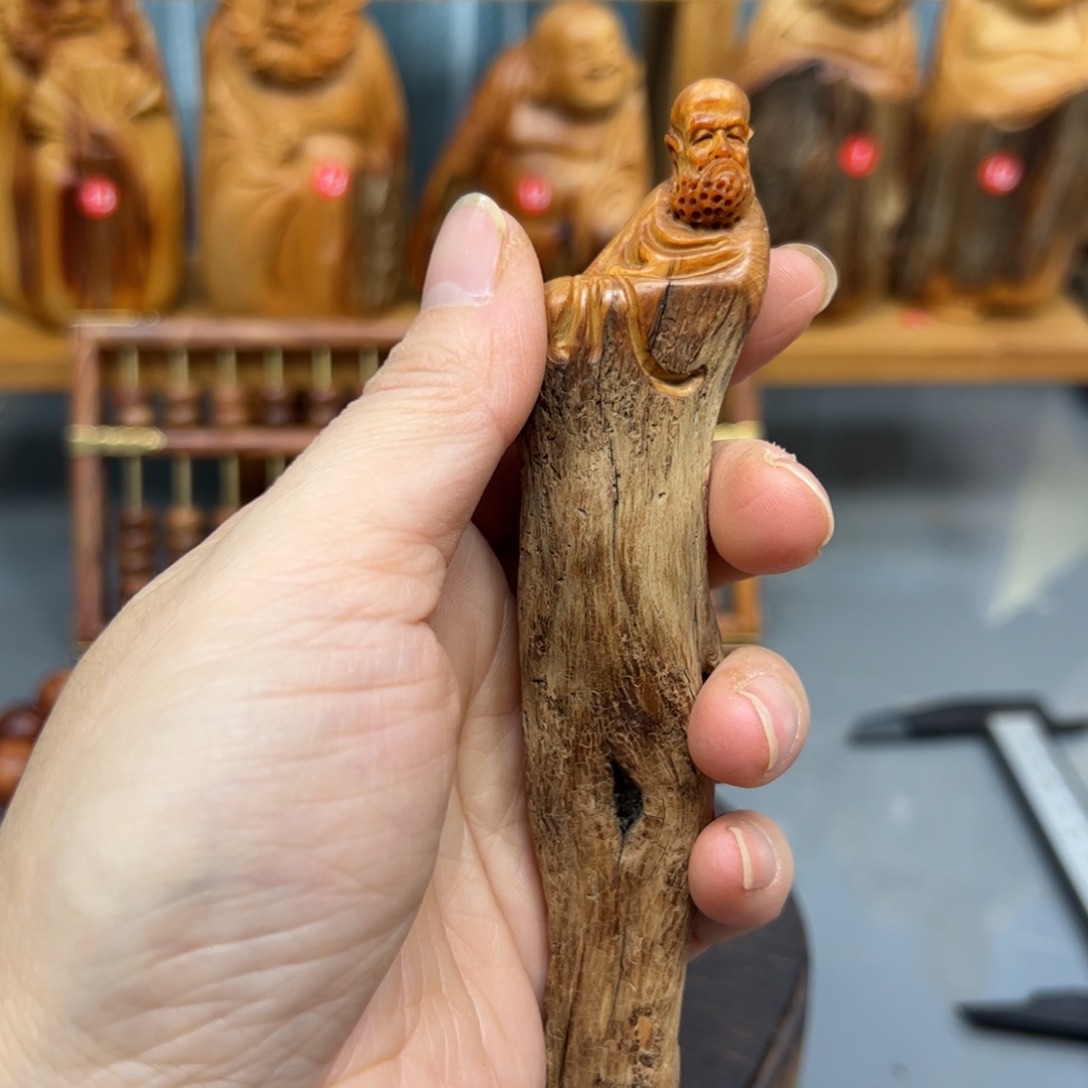 柏木崖柏木摆件手把件，21