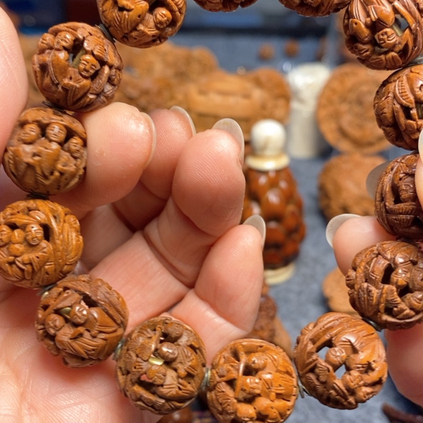 【闪购商品】手串/手链核桃琪**奶桃核雕刻