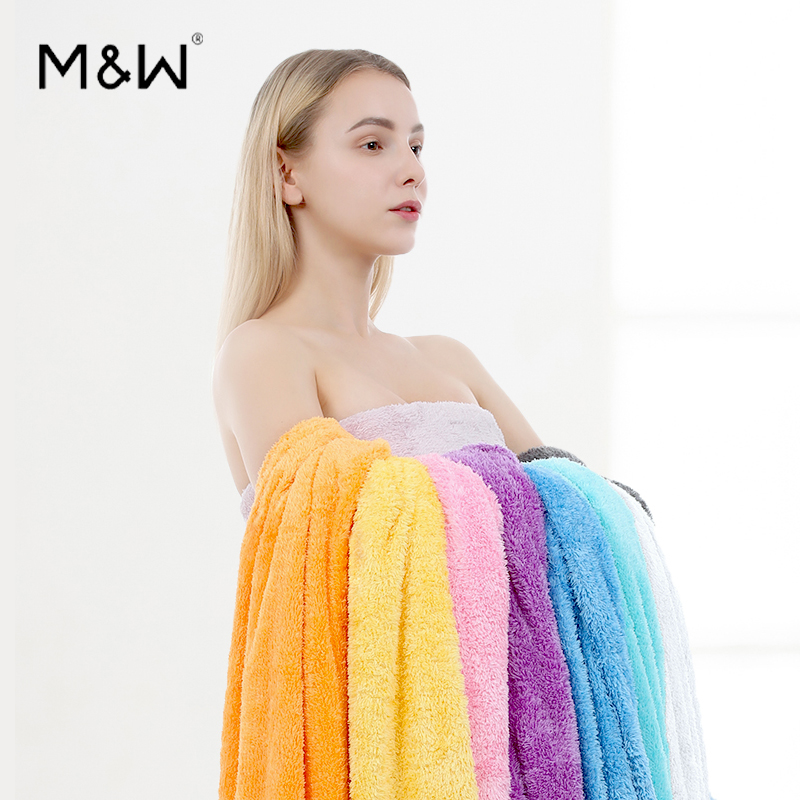M&W蜗品微丝开纤纱浴巾亲肤柔软母婴A类速干不掉毛成人婴儿浴巾