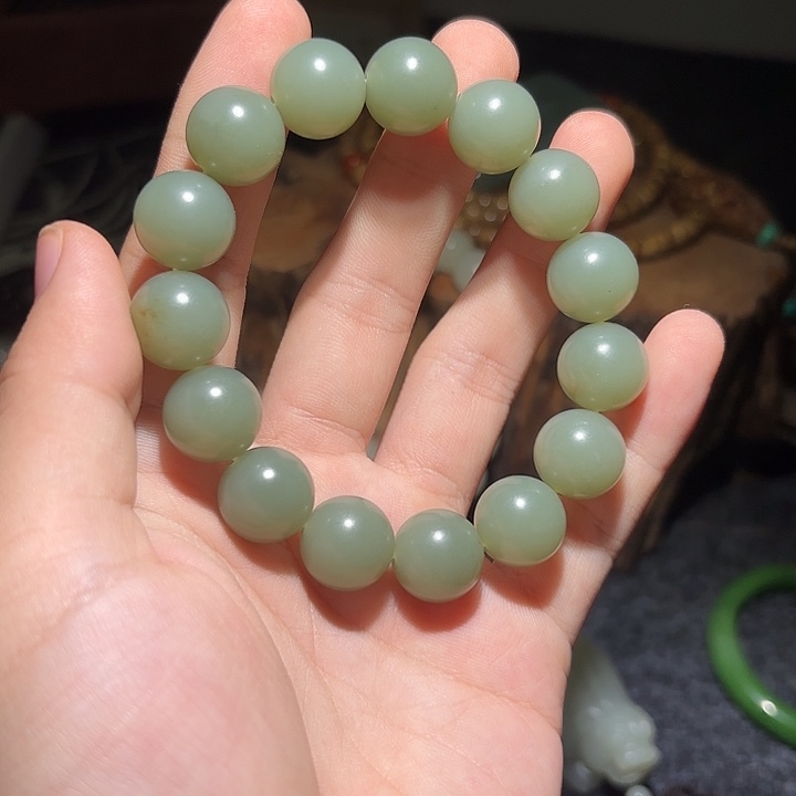 和田玉未镶嵌手链