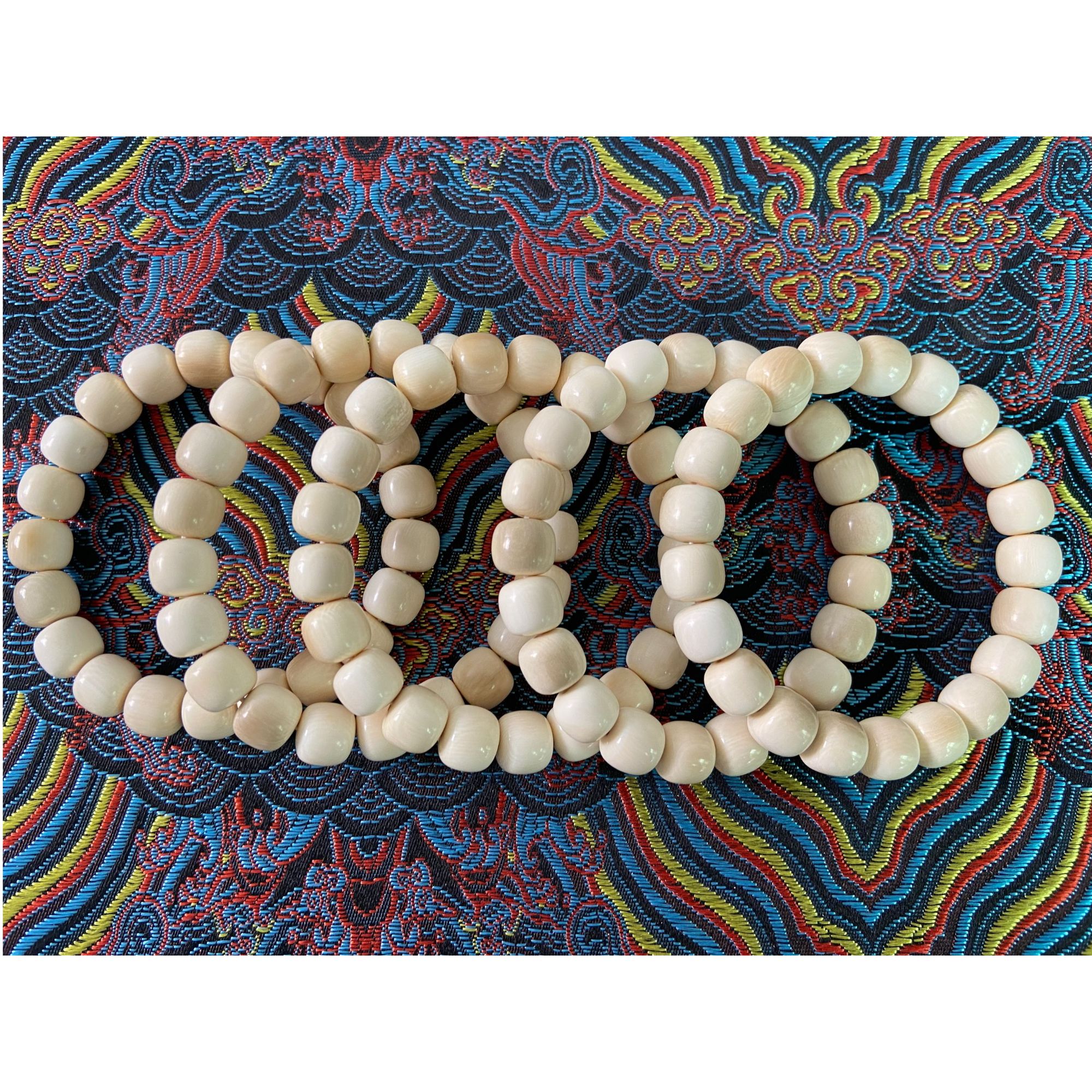 猛犸牙文玩手串 9x10老型手串微色差手串 假一赔四 支持私人定制