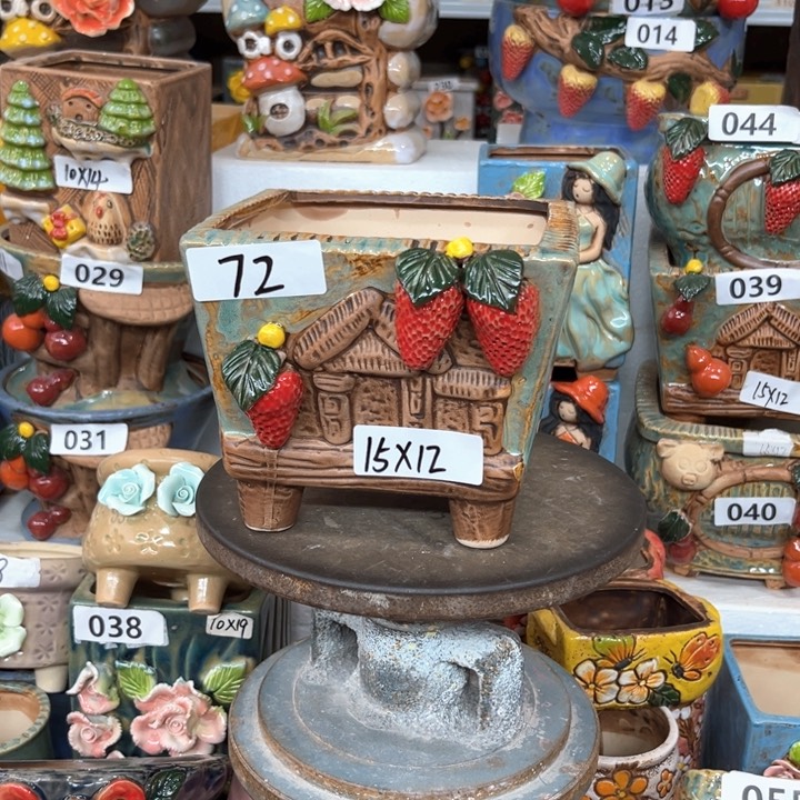 紫砂花盆粗陶材质多肉花盆