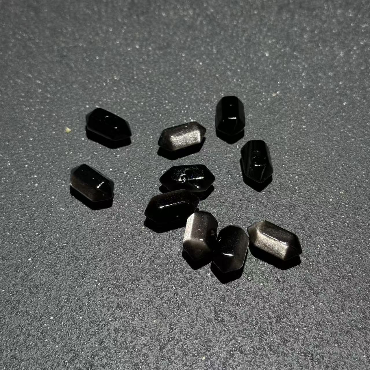 【与帅珠宝】银曜石双尖配件DS092702-多样性发其一