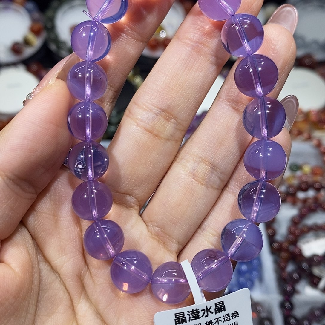 手串水晶未镶嵌紫玉晶10