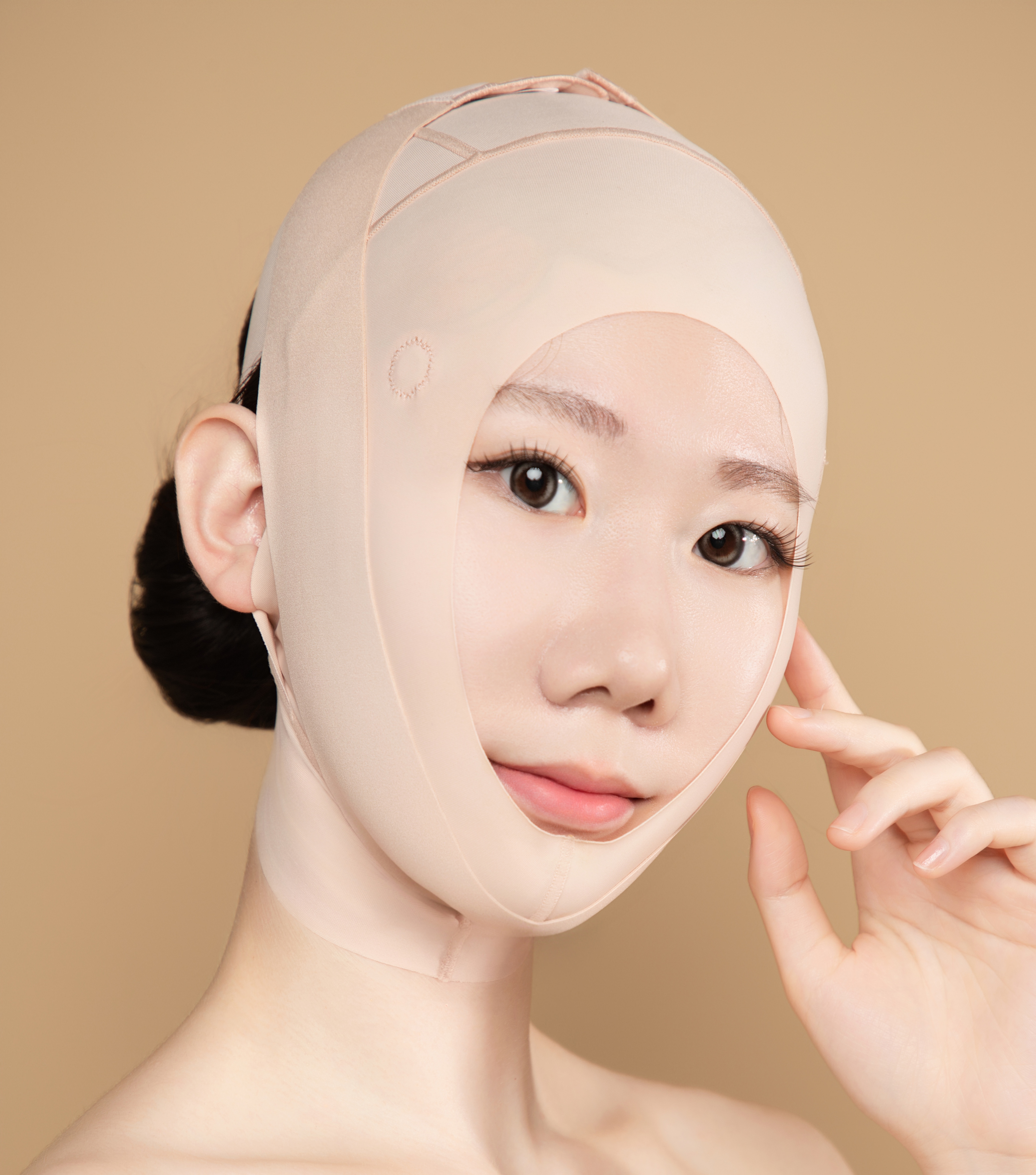 驻颜塑脸美肤之光V脸面罩专利款套餐（5个3号面罩+2条提升带）绷带