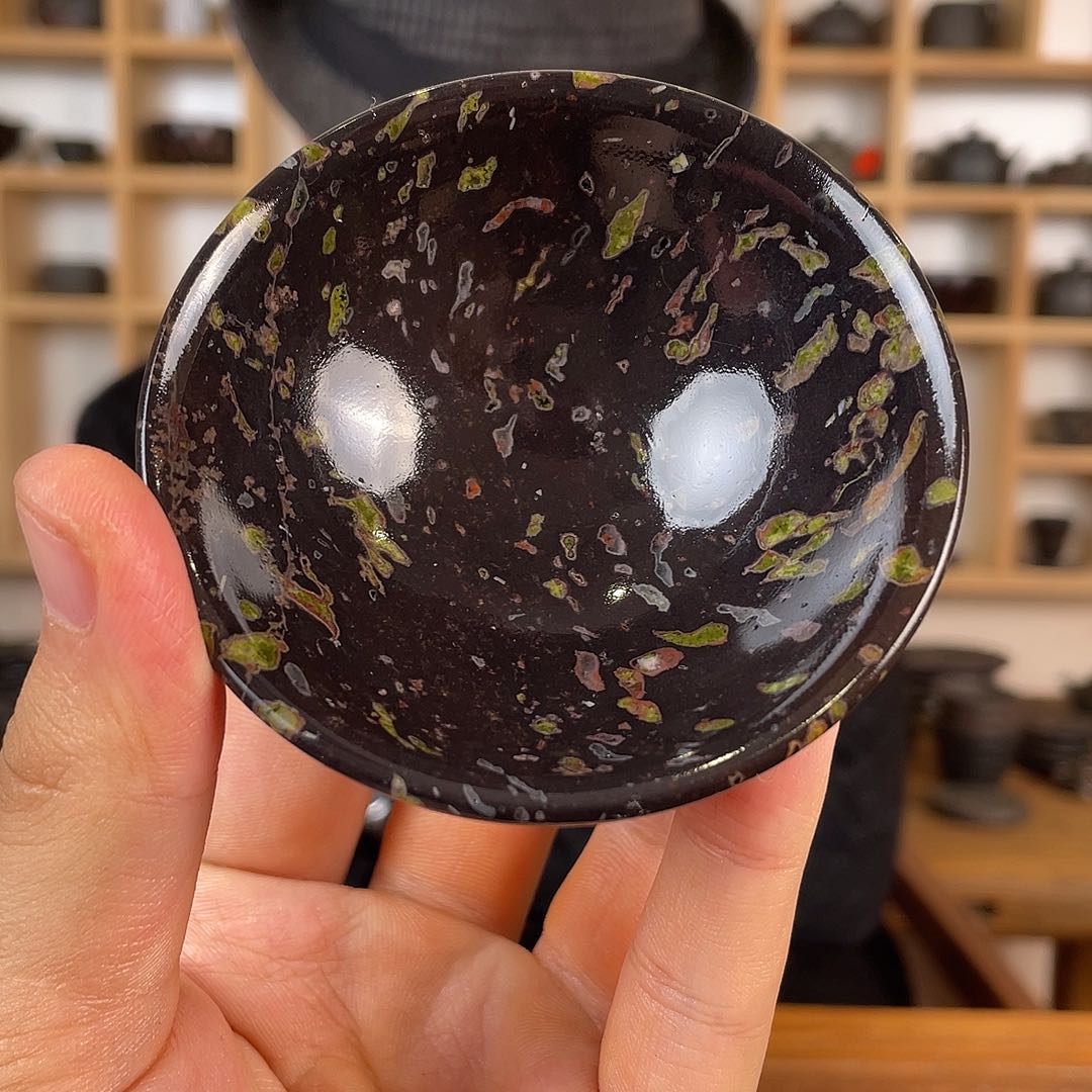 梅花玉茶器斗笠杯65cc