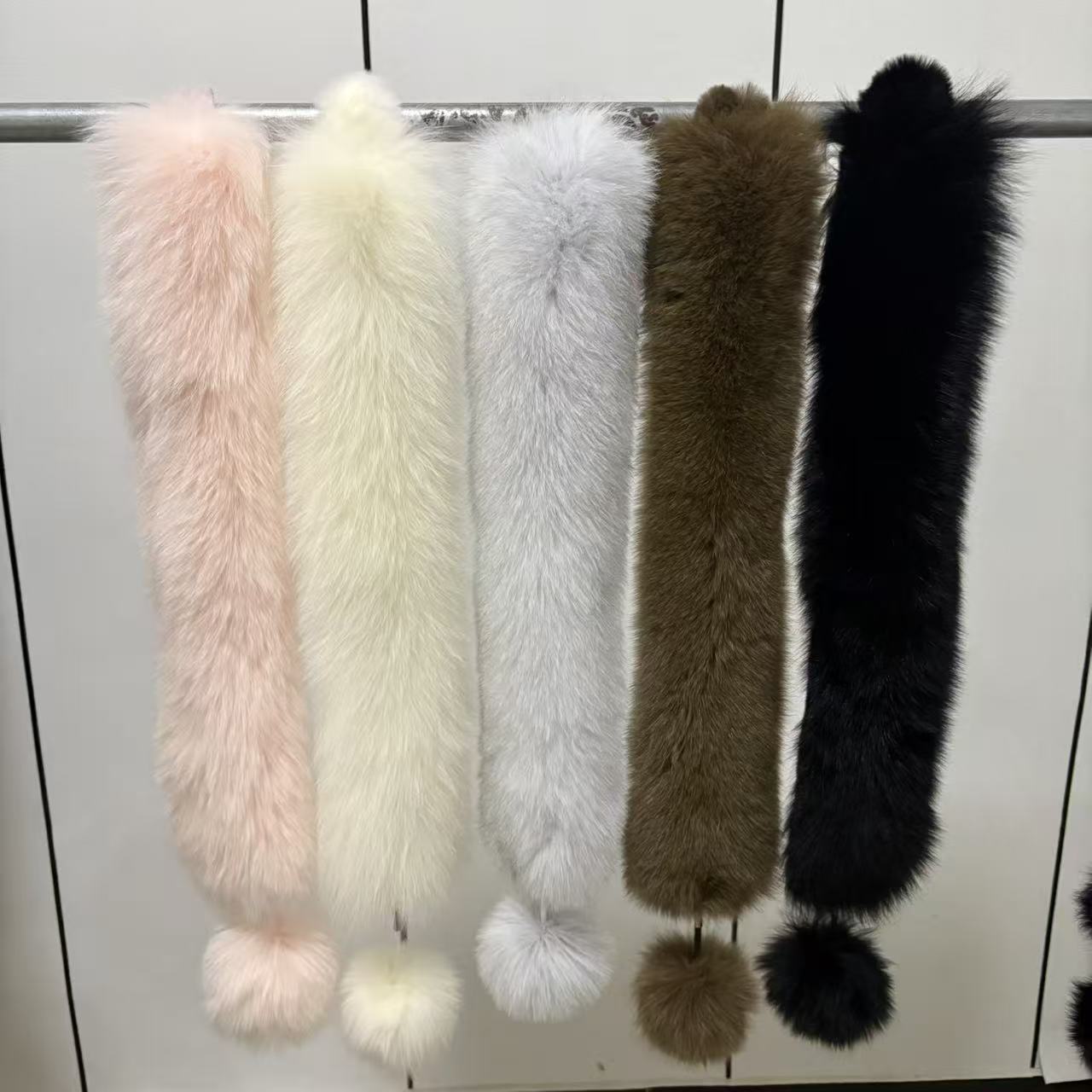 真狐狸毛围巾双面毛狐狸加獭兔磁吸款韩版加厚保暖围脖