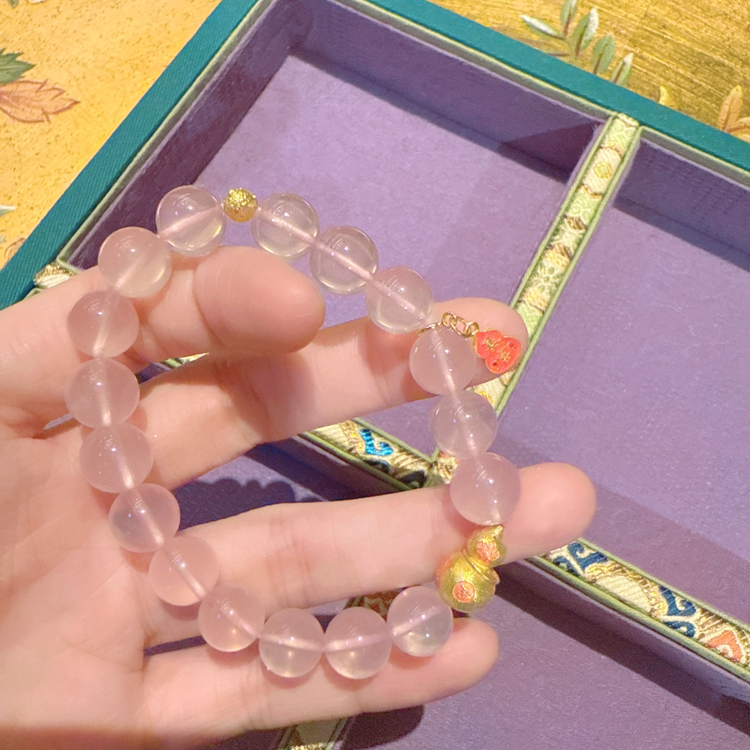 D19未镶嵌粉水晶手串25216