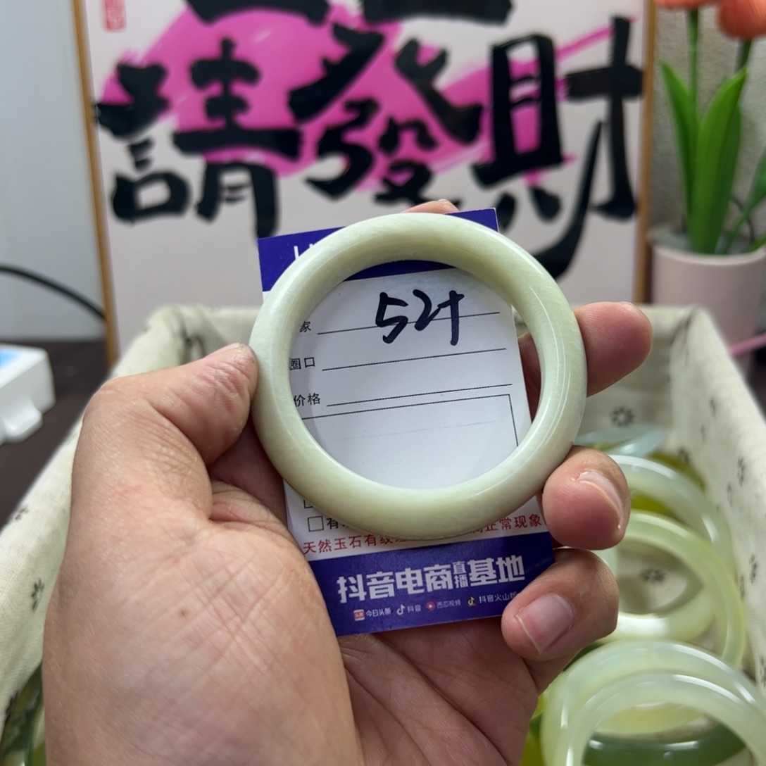 蛇纹石玉手镯未镶嵌46