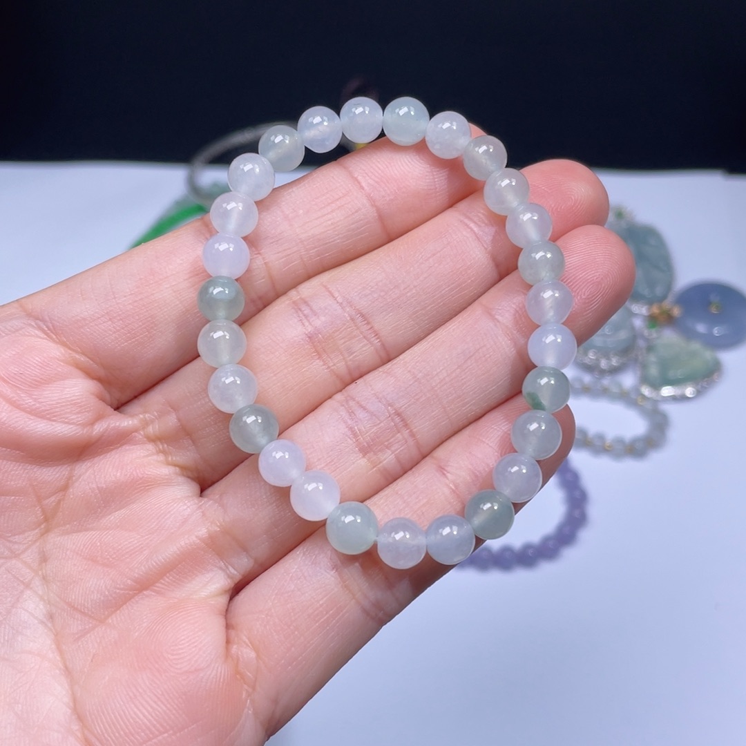 翡翠手链未镶嵌手串