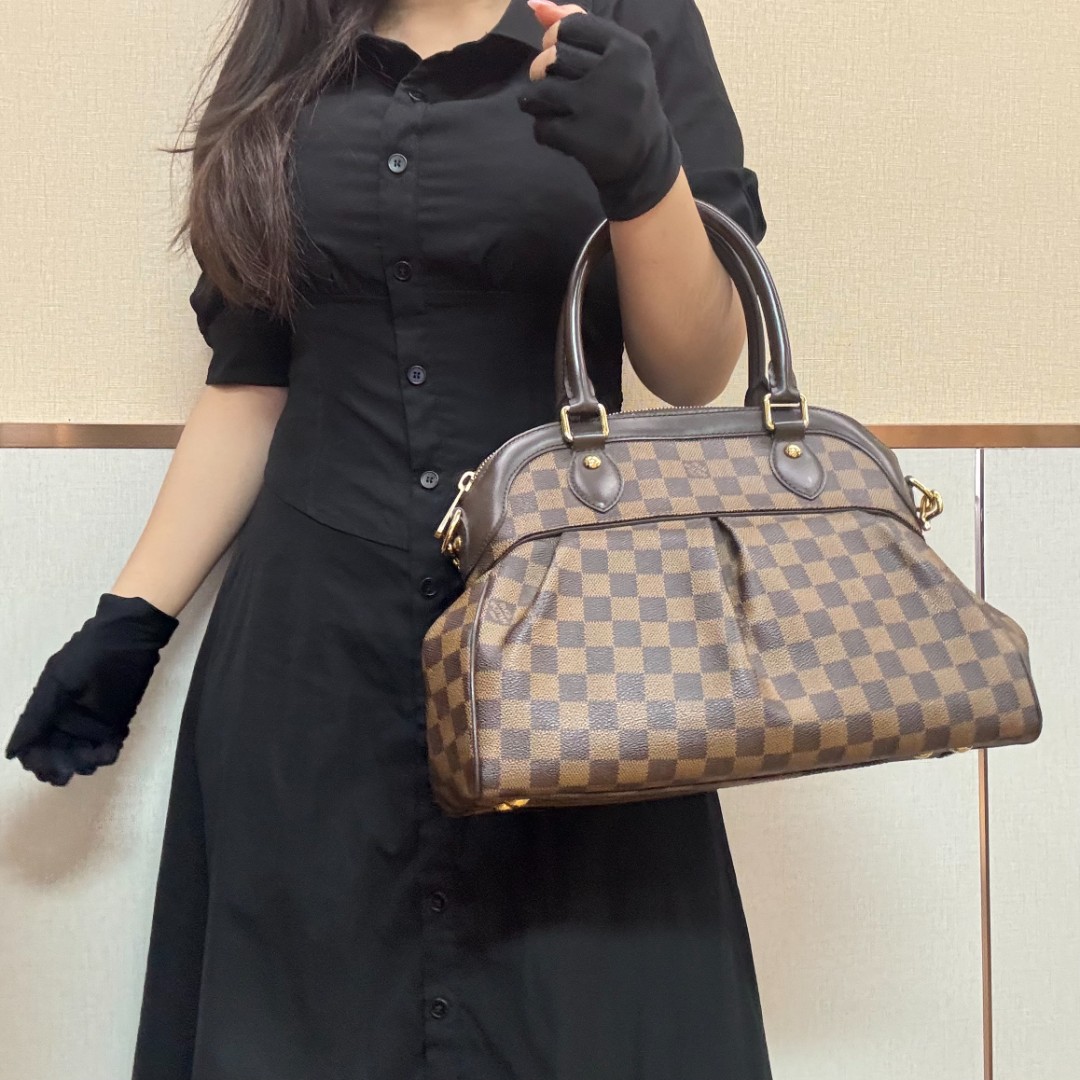 95新 LouisVuitton/路易威登 棋盘格手提单肩包/云海优选