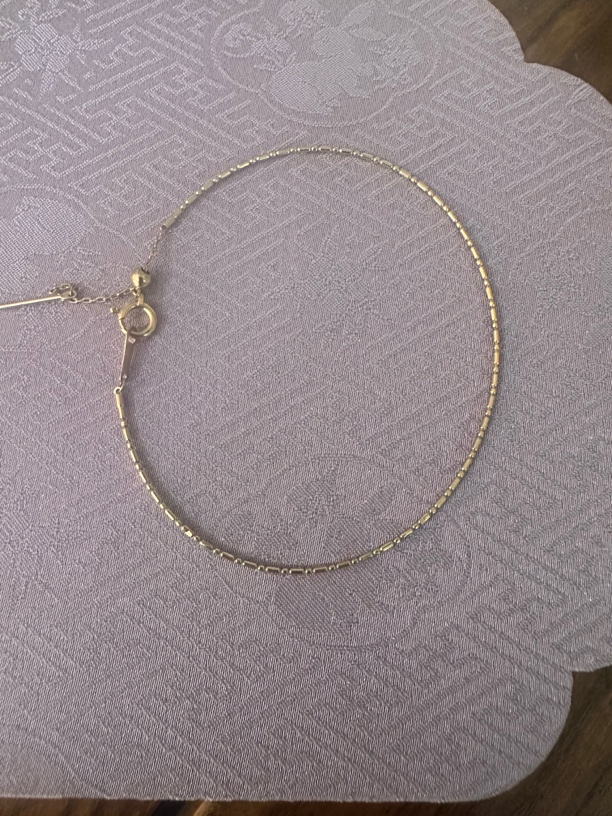 18k金精致手链竹节