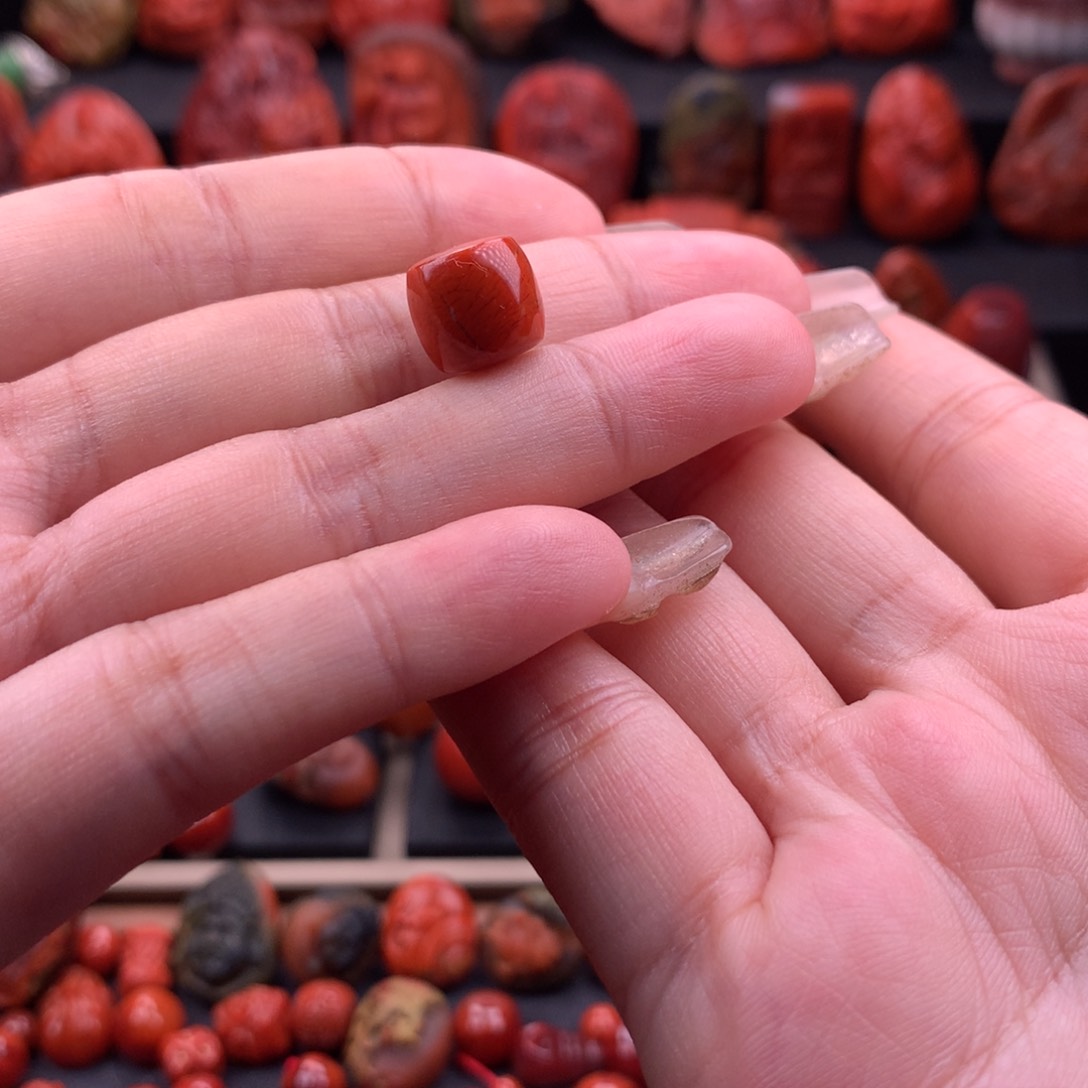 南红玛瑙南红川料直切单珠10.9mm未镶嵌