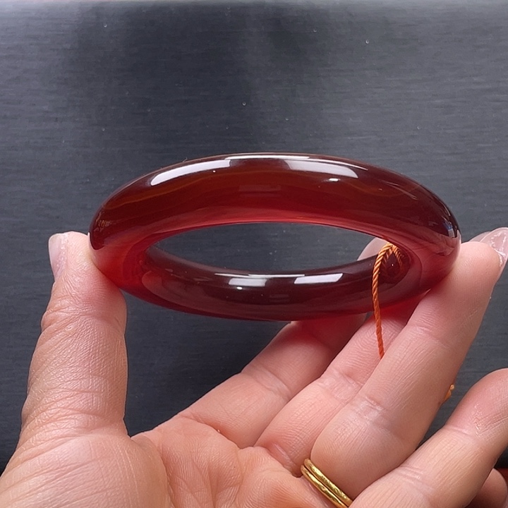 玛瑙/玉髓未镶嵌手镯55.2天然纹理