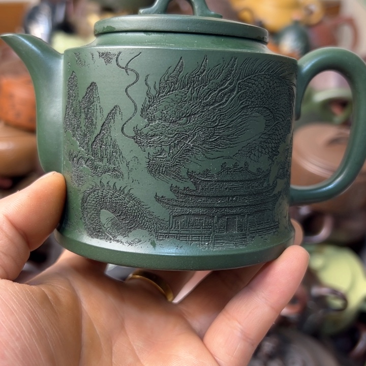 紫砂茶壶紫砂壶微瑕壶身花泥