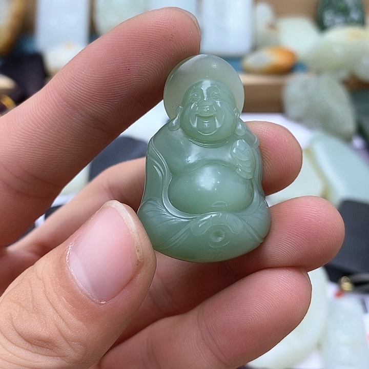 和田玉（糖玉）车挂未镶嵌