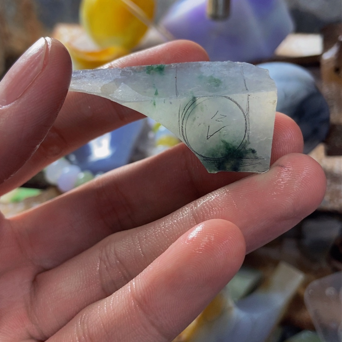 翡翠挂件未镶嵌K****I定制
