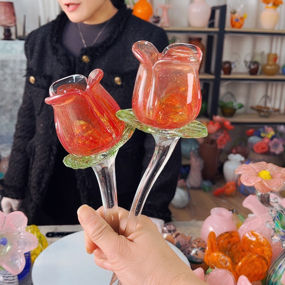 2朵玫瑰福利福利家悦琉璃品