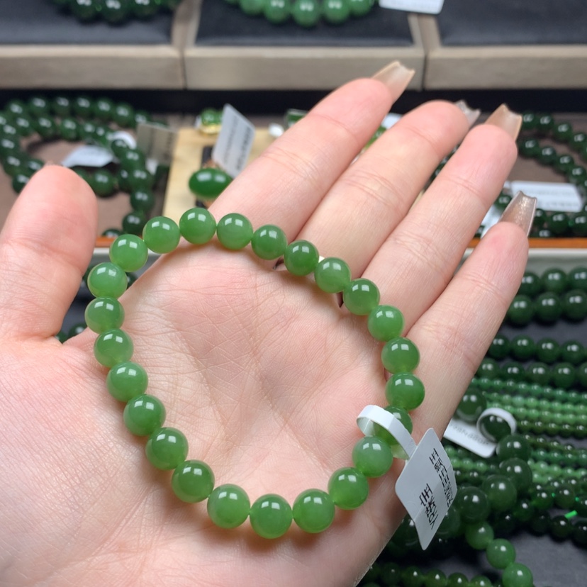 【闪购商品】和田玉（碧玉）手串未镶嵌依*@