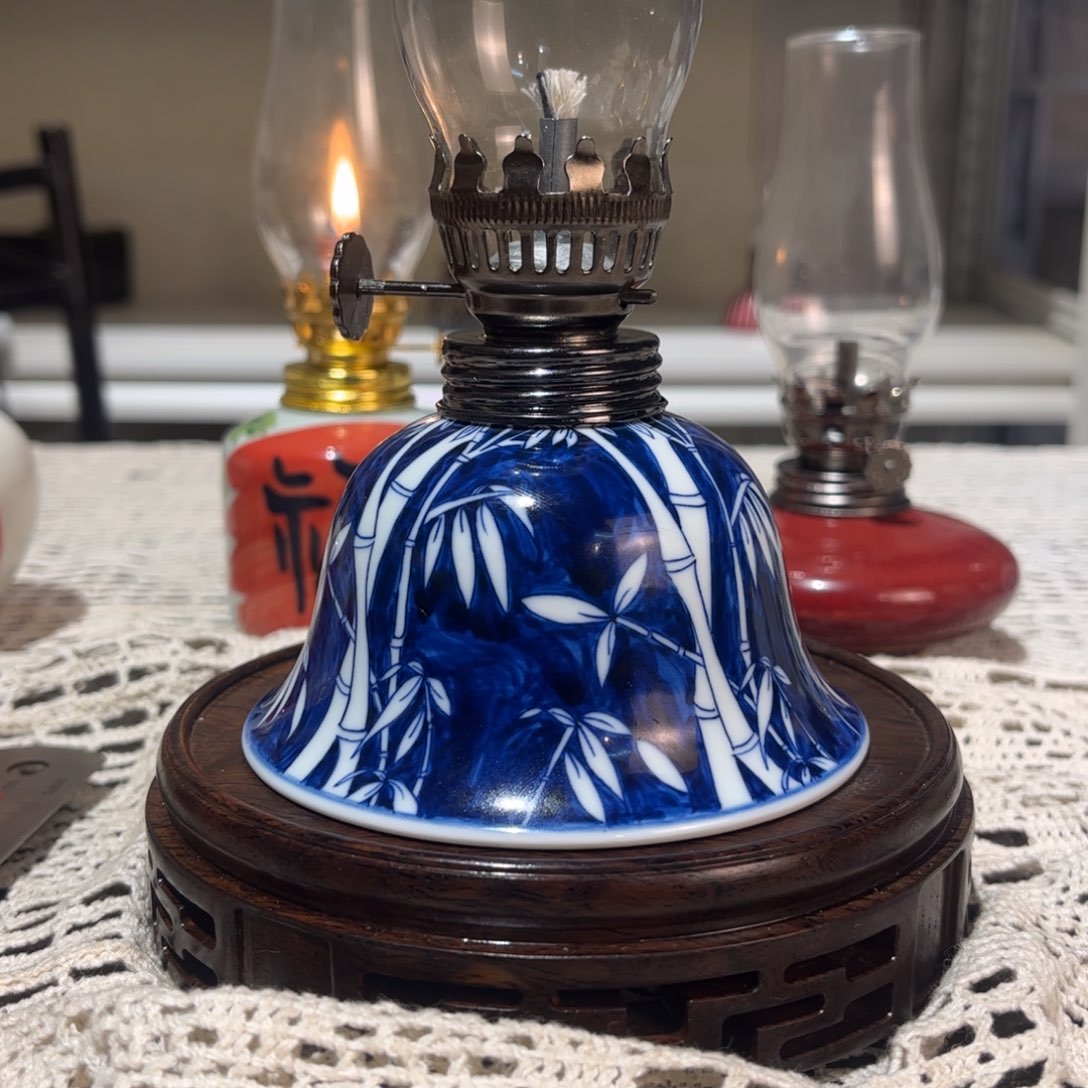 摆件景德镇陶瓷香薰灯