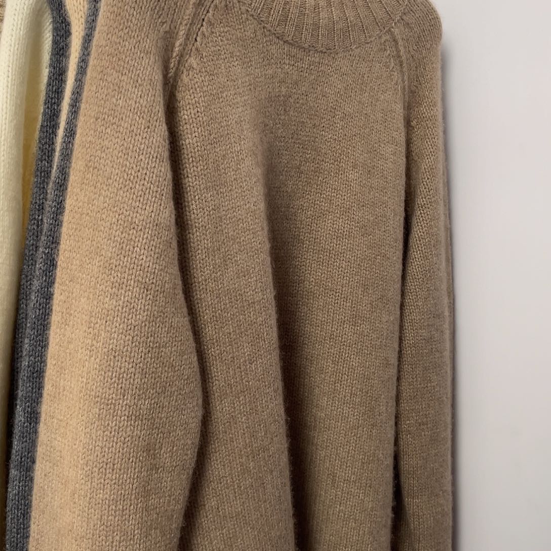 加长 高领 插肩 加厚 羊绒衫