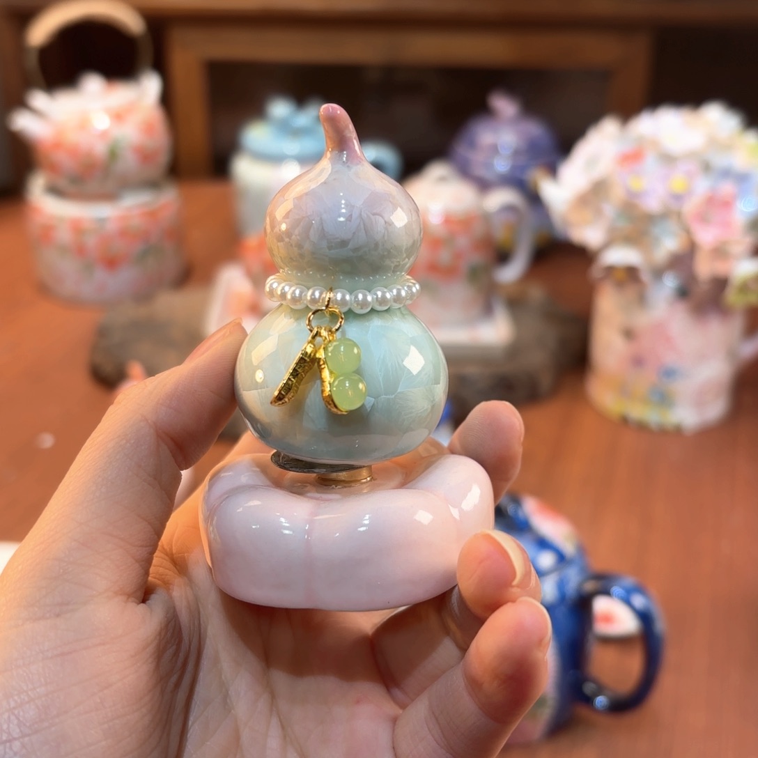 景德镇手绘高温釉下彩陶瓷茶具