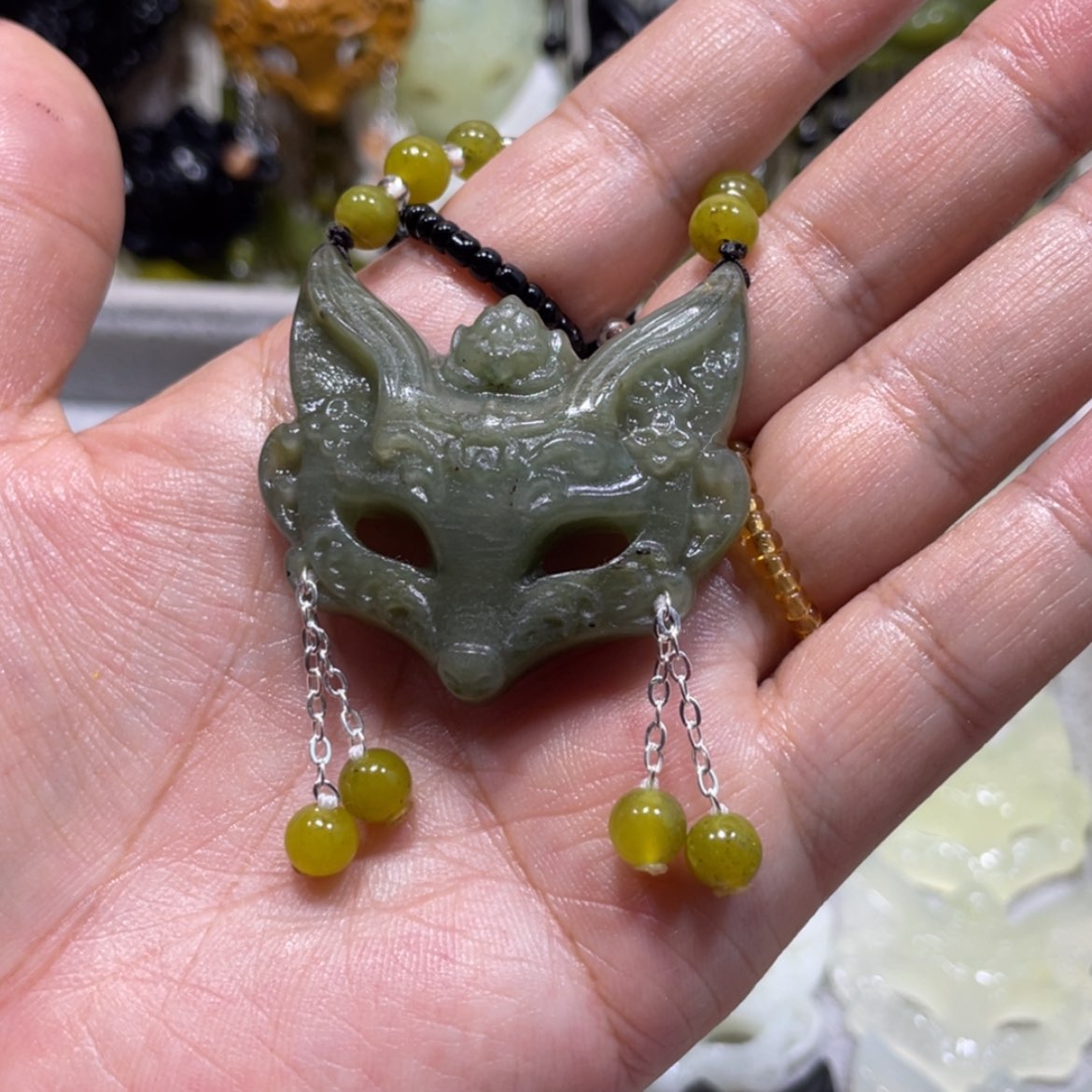 【闪购商品】岫玉颈饰未镶嵌22吊坠