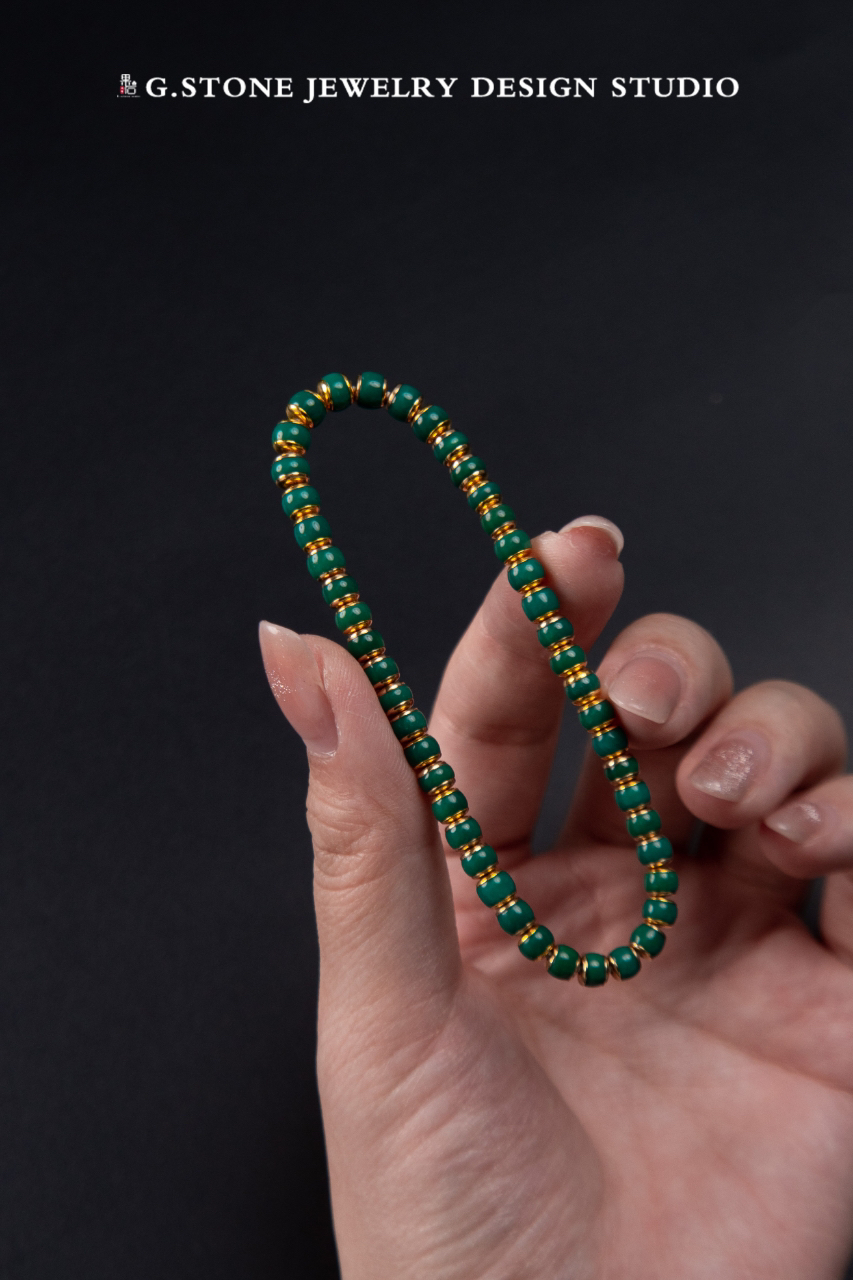 绿松石玉化绿单圈