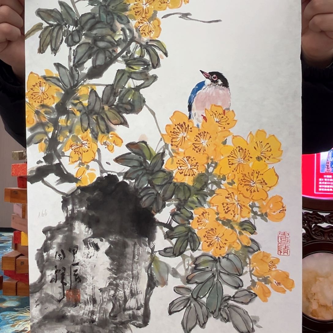 国画画家简介周同祥精品原作