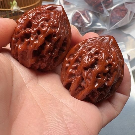 文玩核桃吊坠大沽石016