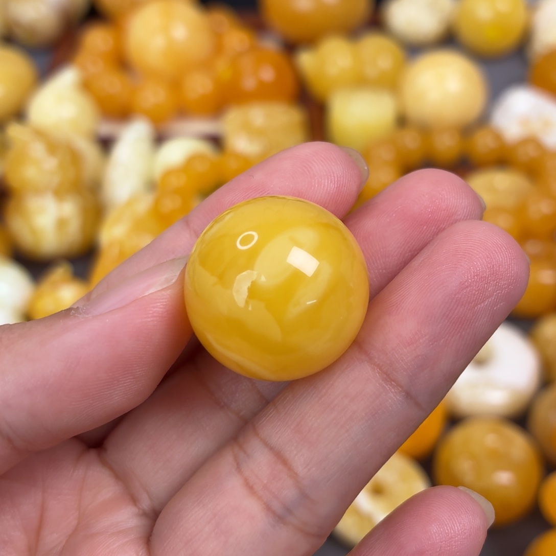 G****蜜蜡未镶嵌吊坠(不含链)22珠