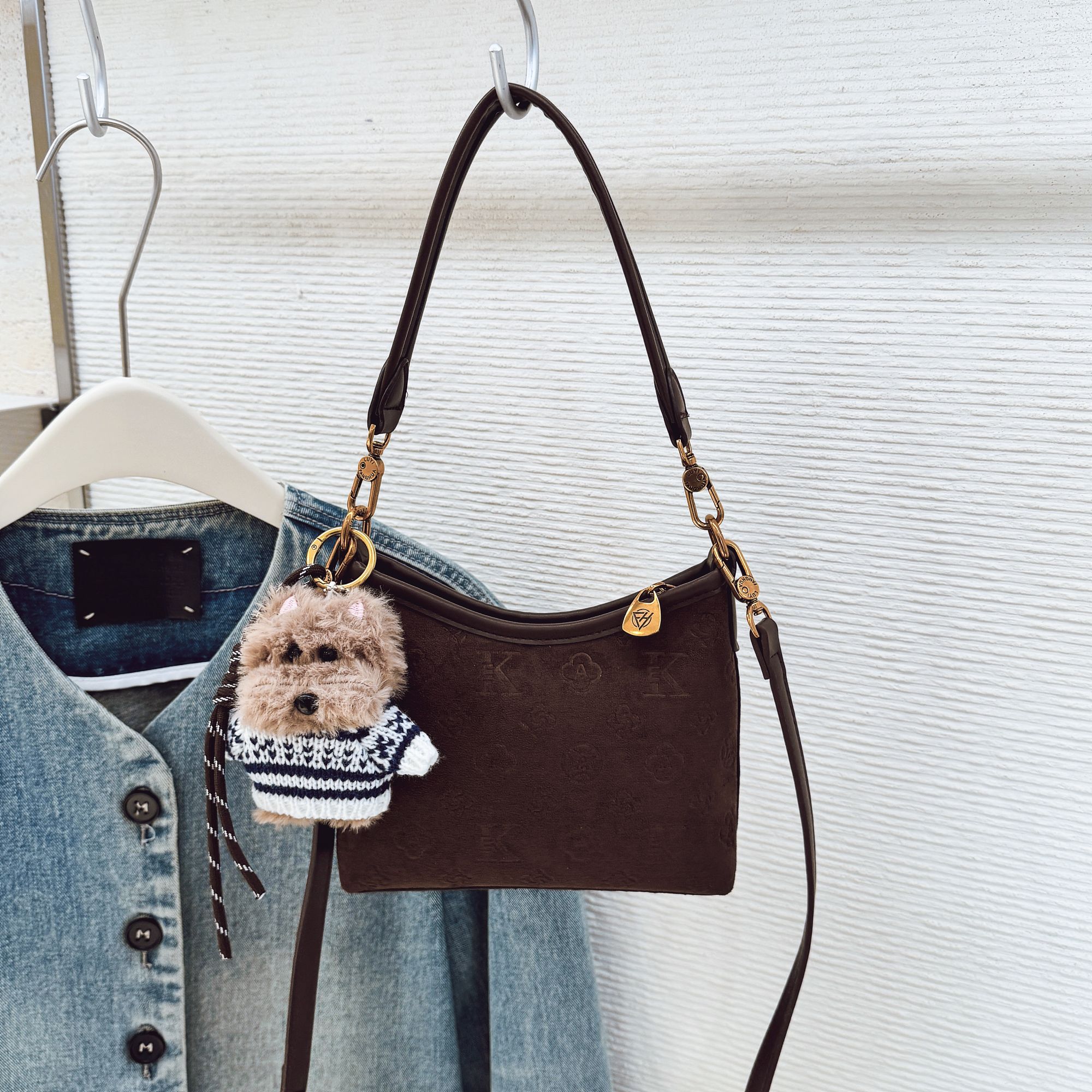 1222-1【小流浪】秋冬新款复古流浪包【底宽20高13】