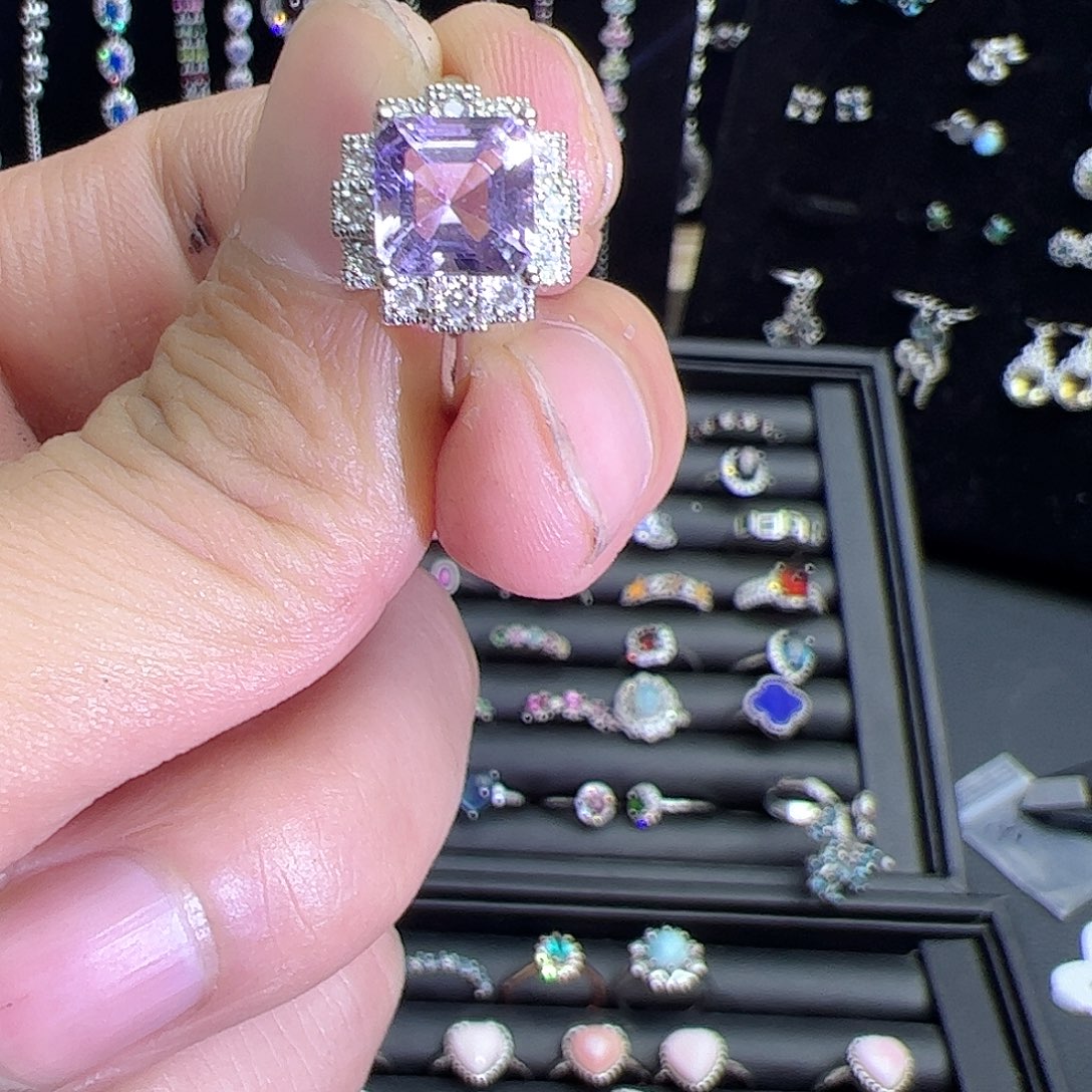 紫晶珠宝半成品未镶嵌