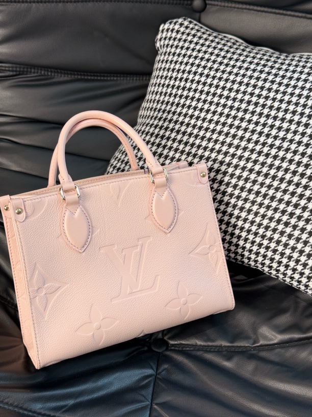 99新 LouisVuitton/路易威登 奢品阁/LV 粉色onthego 