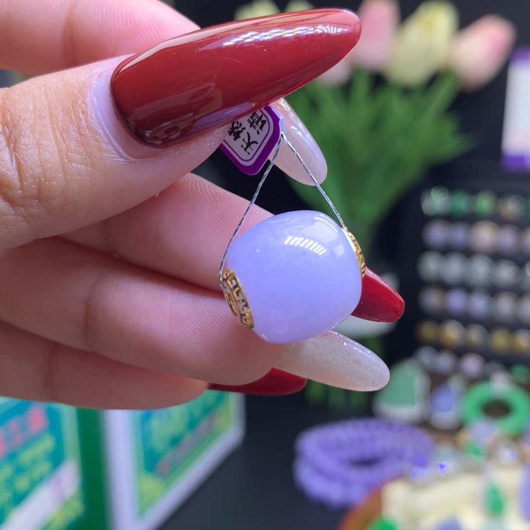 翡翠颈饰18K金镶嵌天然