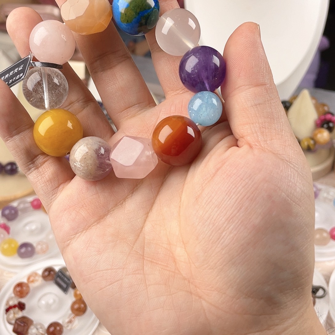 银S925镀金镶嵌手链水晶