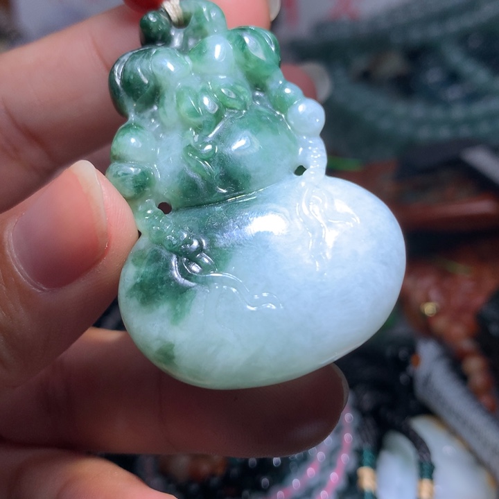 翡翠项链未镶嵌保真天然A货翡翠