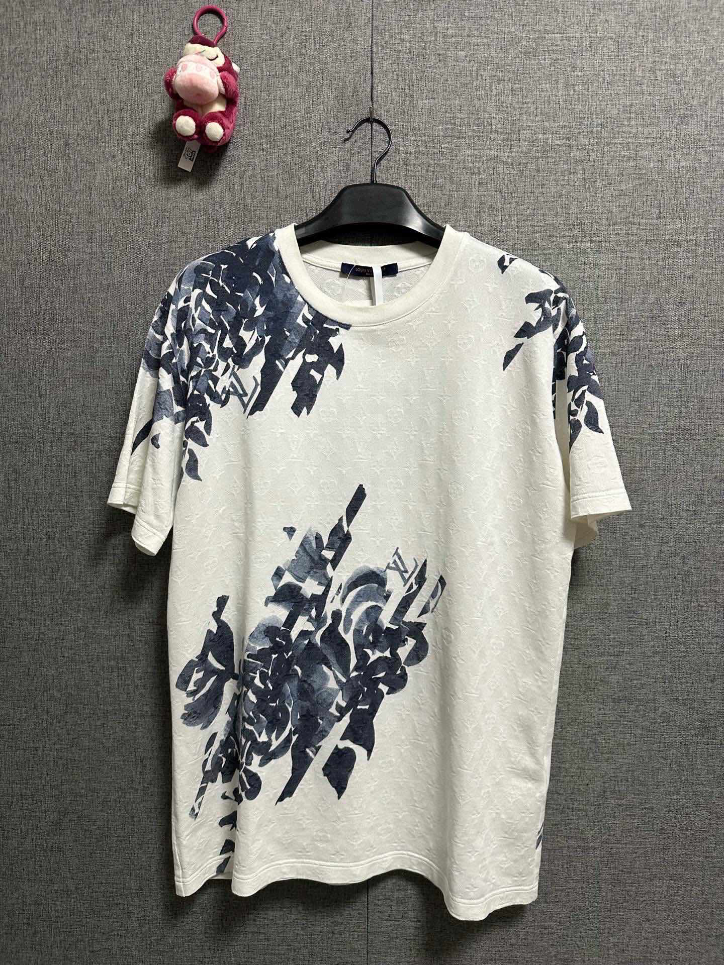 99新 LouisVuitton/路易威登 植物花卉刺绣短袖/l码/r593/9100