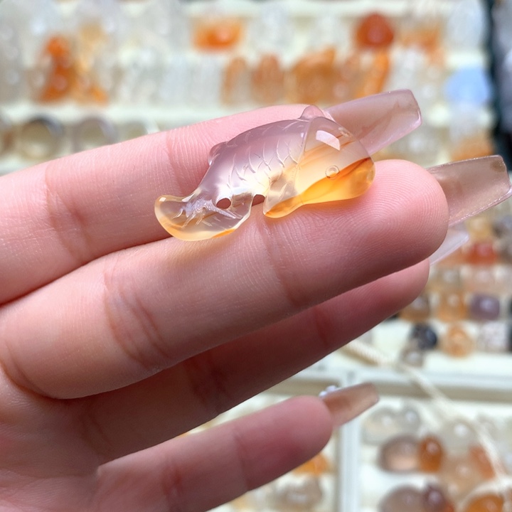 玛瑙/玉髓未镶嵌玛瑙锦鲤