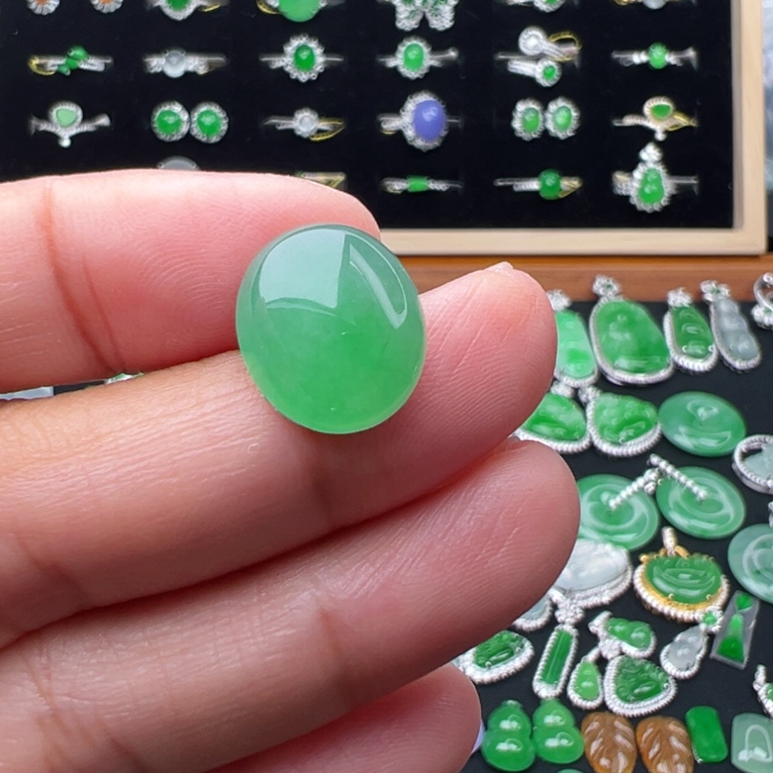 翡翠未镶嵌颈饰蛋14.3