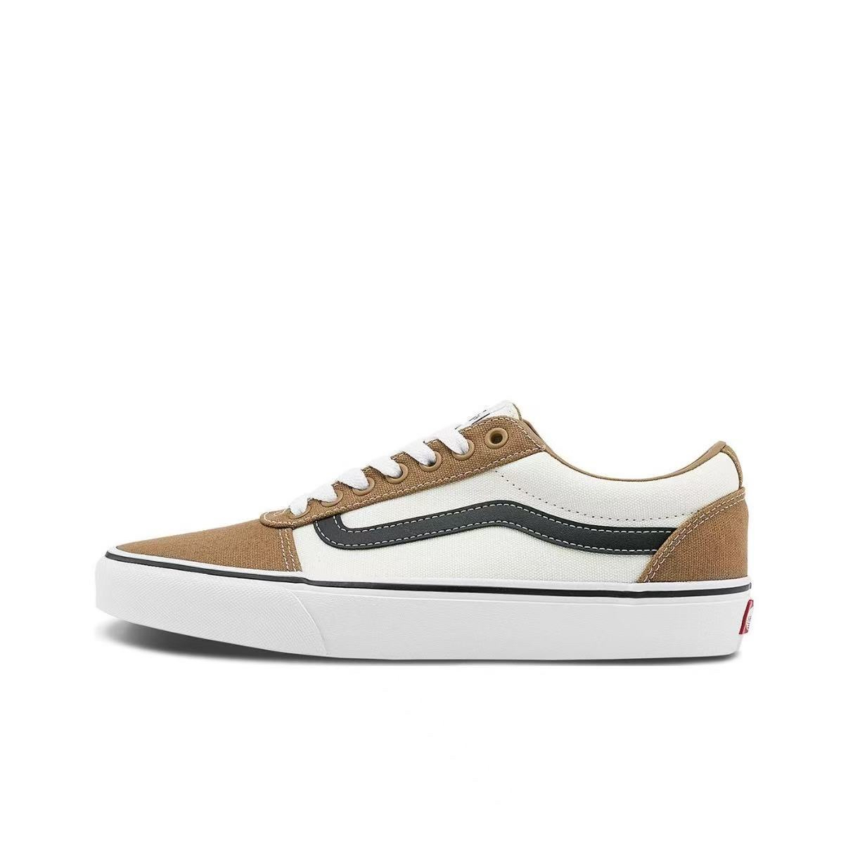 Vans春秋百搭Ward复古棕舒适耐磨休闲低帮帆布滑板鞋VN0A36EMLBR