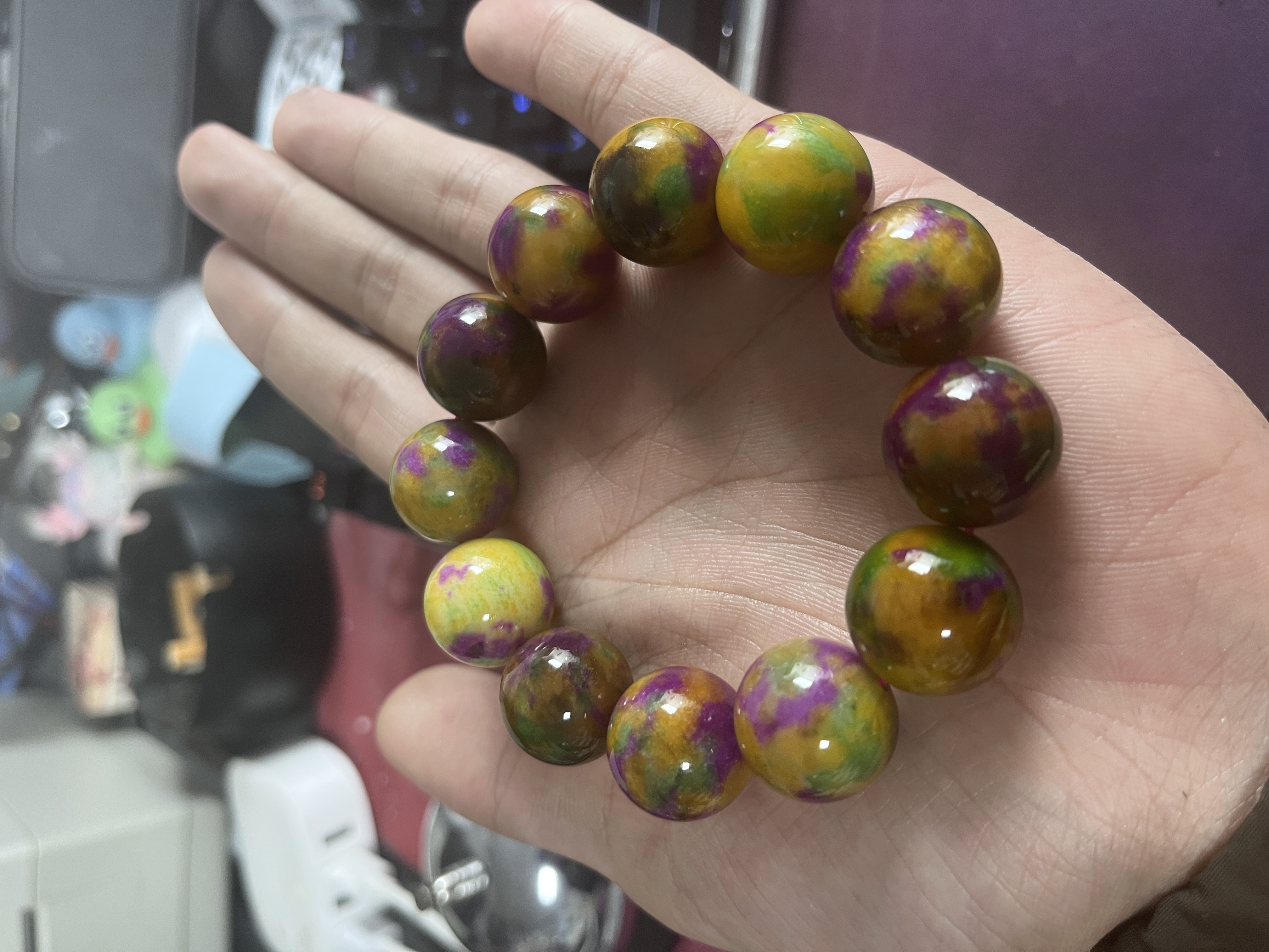 七彩麒麟舒18M手串时尚百搭女款-555LS58