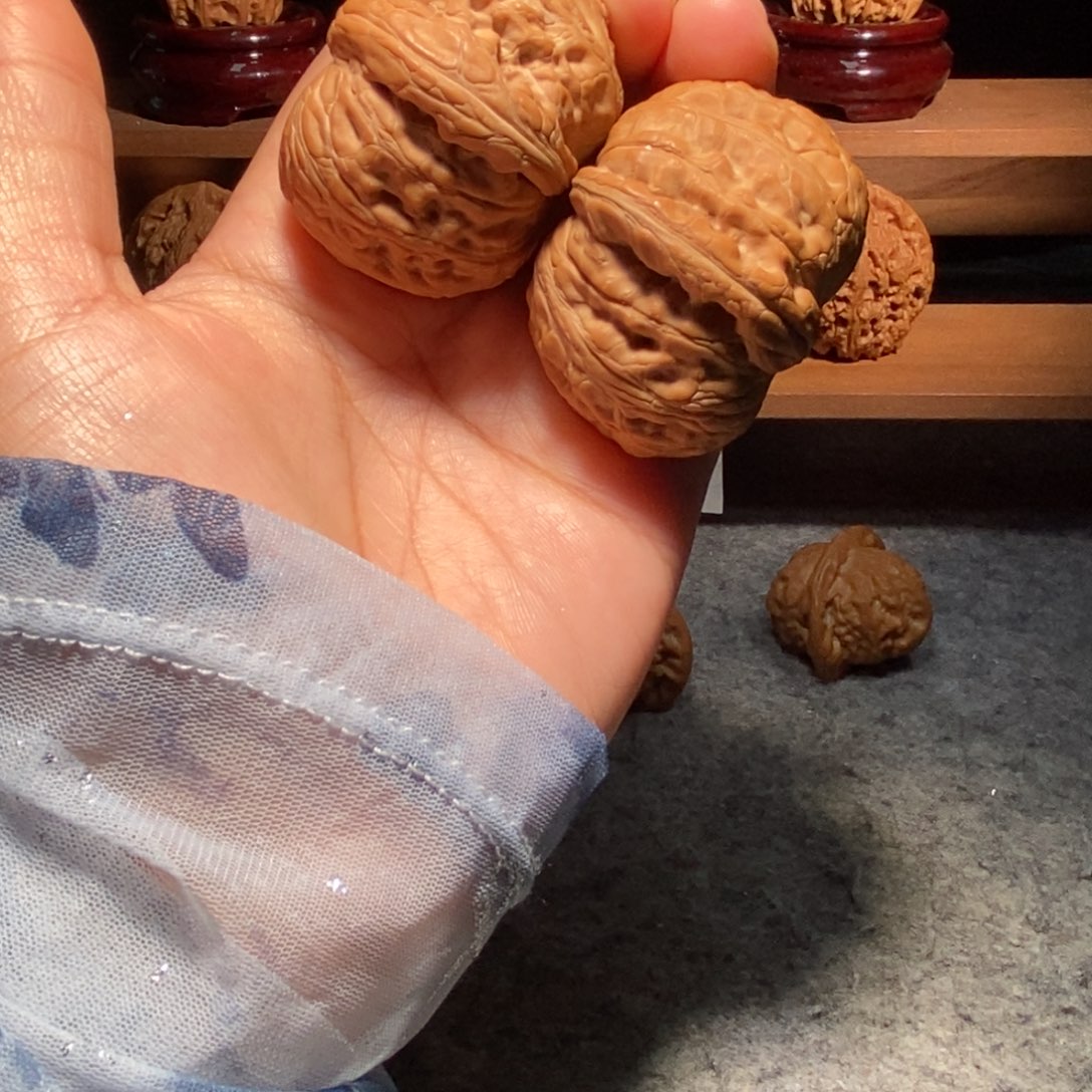 安***核桃手串/手链元宝平谷无修红皮43