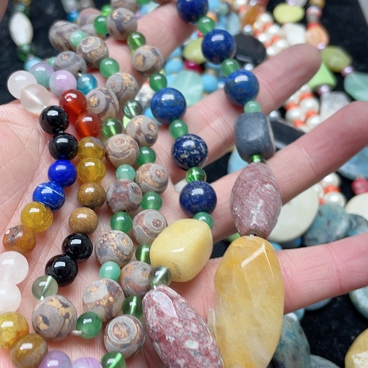 玛瑙/玉髓珠宝半成品未镶嵌姚*姚一条毛衣链